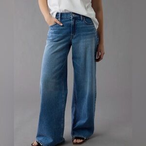 American Eagle Dreamy Drape LowRise Extra Wide Leg Jeans (12 Long)